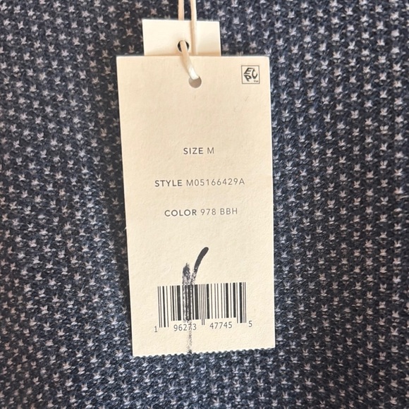 NWT Vince men’s medium Geo-Jacquard Wool-Blend Crew Neck Sweater - Picture 2 of 6